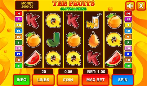 HTML5 game: Slot Machine The Fruits (Casino .